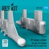 RESKIT RS72-0604 US weapon adapter for Su-27 Flanker (2 pcs) (GBU-39 SDB, GBU-62 (JDAM-ER)) (3D Printed) (1/72)